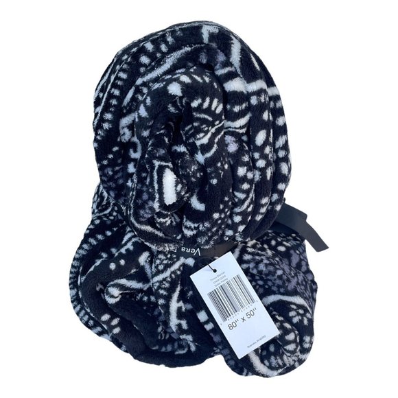 Vera Bradley Stellar Paisley Plush Throw Blanket - Picture 3 of 7